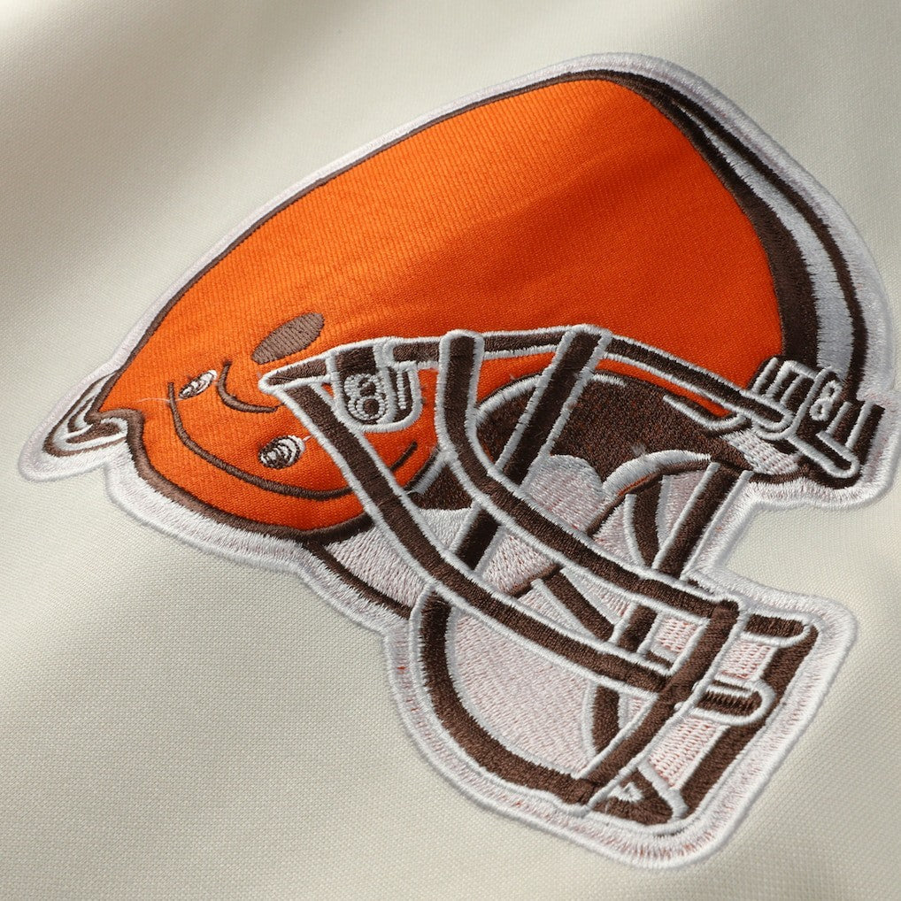 Cleveland Browns  Profile Big & Tall Chest Print and Logo Short Sleeve Pullover Hoodie
