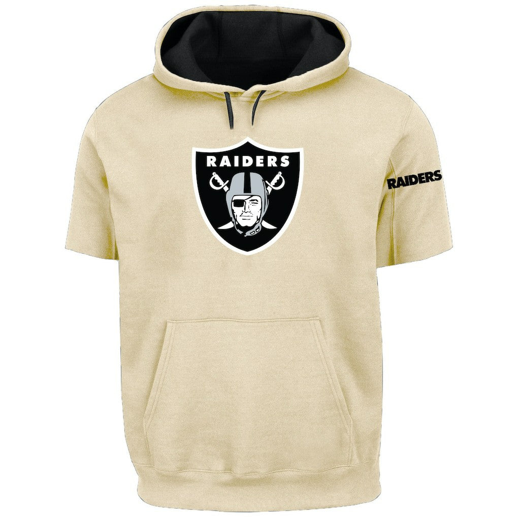 Las Vegas Raiders  Profile Big & Tall Chest Print and Logo Short Sleeve Pullover Hoodie