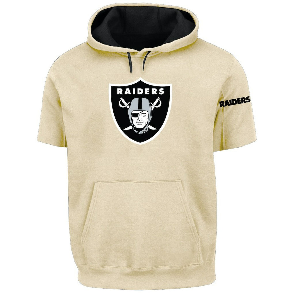 Las Vegas Raiders  Profile Big & Tall Chest Print and Logo Short Sleeve Pullover Hoodie