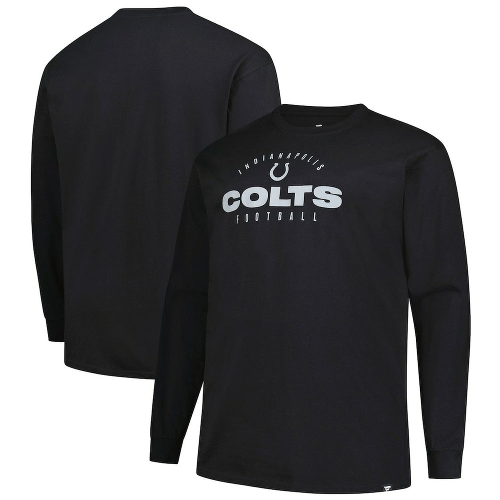 Indianapolis Colts Fanatics Big & Tall Coverage Scheme Long Sleeve T-Shirt