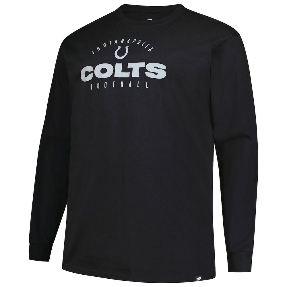 Indianapolis Colts Fanatics Big & Tall Coverage Scheme Long Sleeve T-Shirt