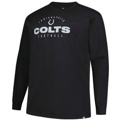 Indianapolis Colts Fanatics Big & Tall Coverage Scheme Long Sleeve T-Shirt