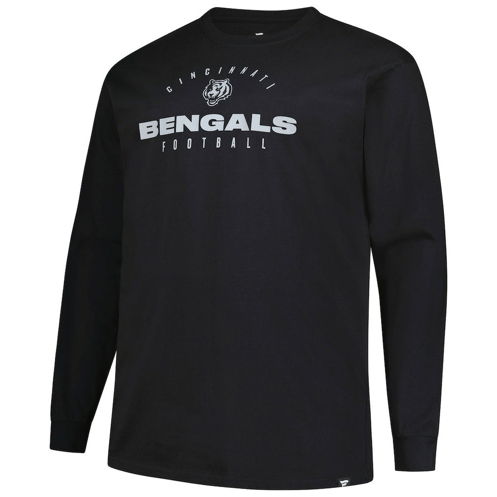 Cincinnati Bengals Fanatics Big & Tall Coverage Scheme Long Sleeve T-Shirt