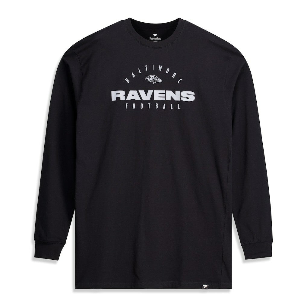 Baltimore Ravens Fanatics Big & Tall Coverage Scheme Long Sleeve T-Shirt