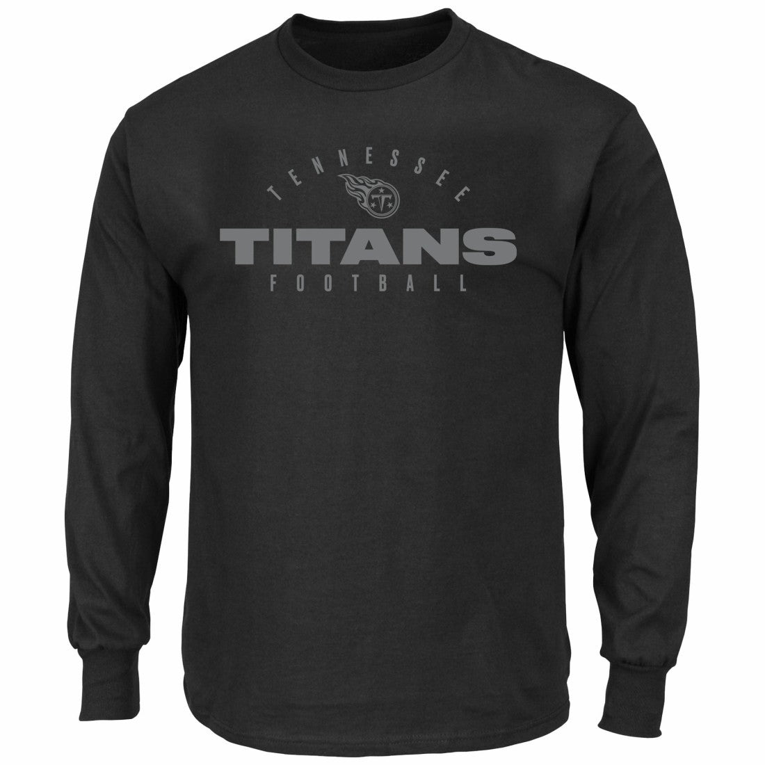 Tennessee Titans Fanatics Big & Tall Coverage Scheme Long Sleeve T-Shirt