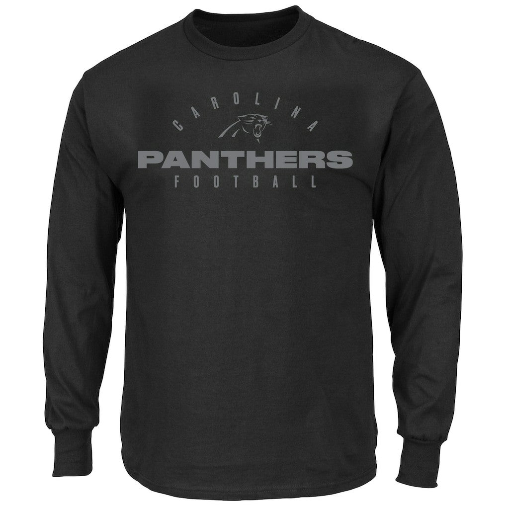 Carolina Panthers Fanatics Big & Tall Coverage Scheme Long Sleeve T-Shirt