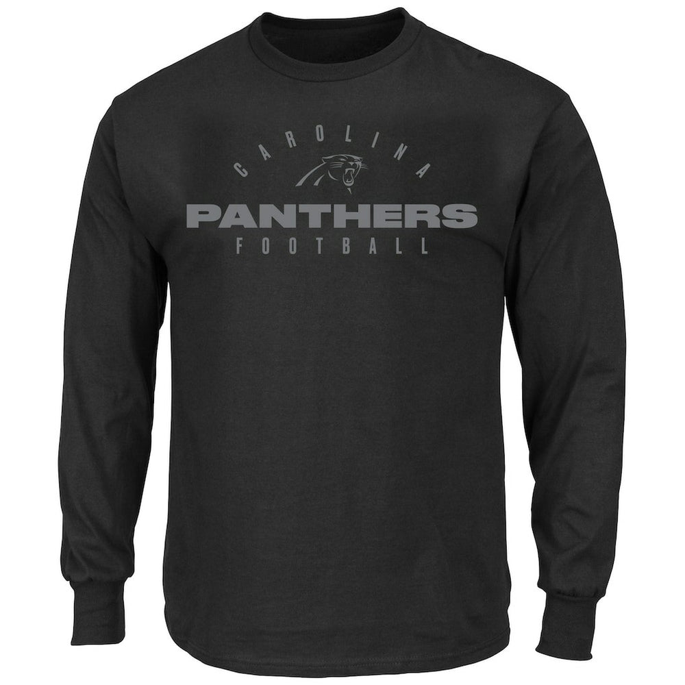 Carolina Panthers Fanatics Big & Tall Coverage Scheme Long Sleeve T-Shirt