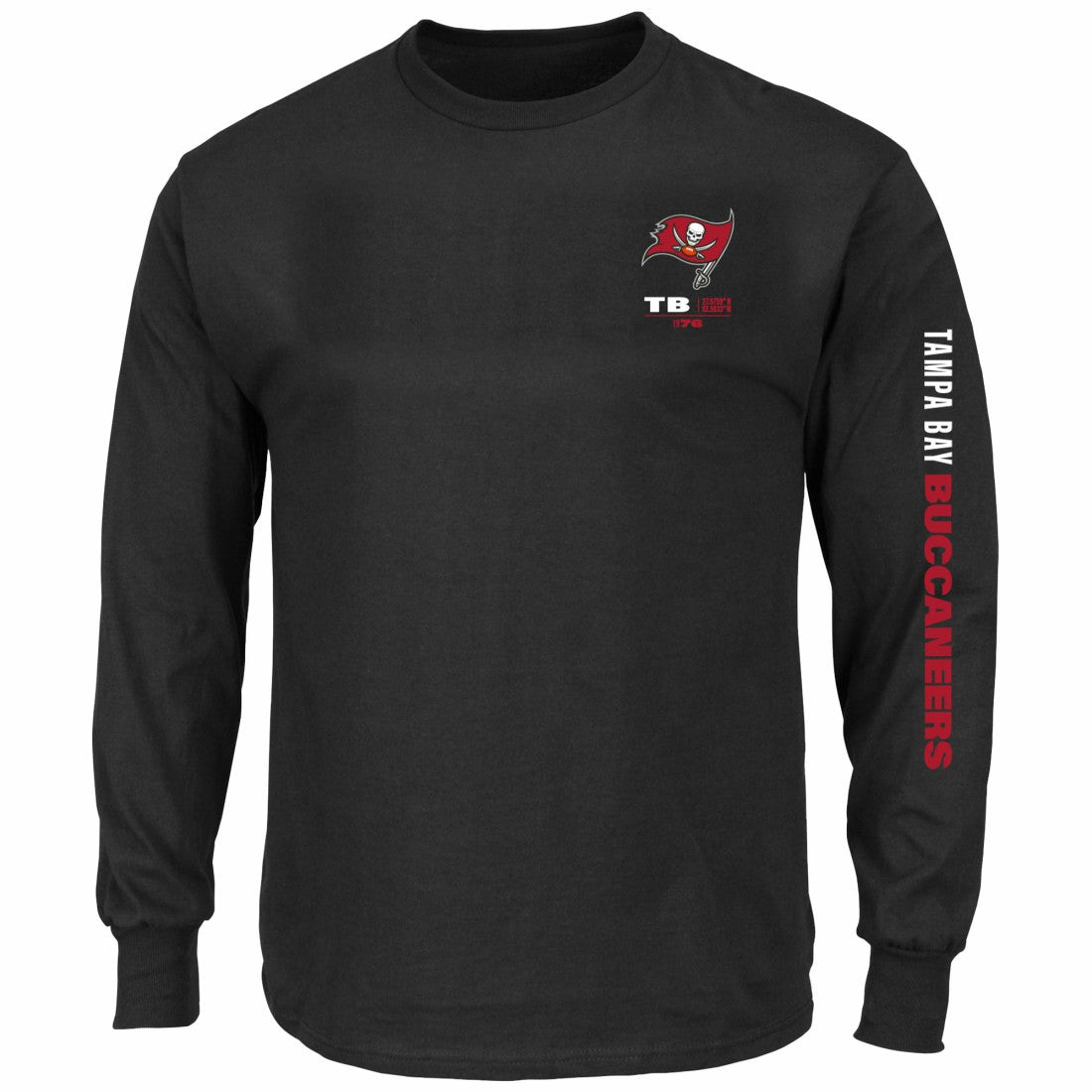 Tampa Bay Buccaneers Fanatics Big & Tall Clock Management Legacy Long Sleeve T-Shirt