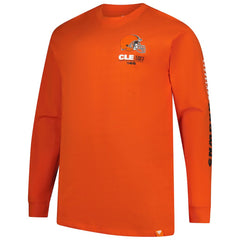 Cleveland Browns Fanatics Big & Tall Clock Management Legacy Long Sleeve T-Shirt