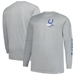 Indianapolis Colts Fanatics Big & Tall Clock Management Legacy Long Sleeve T-Shirt