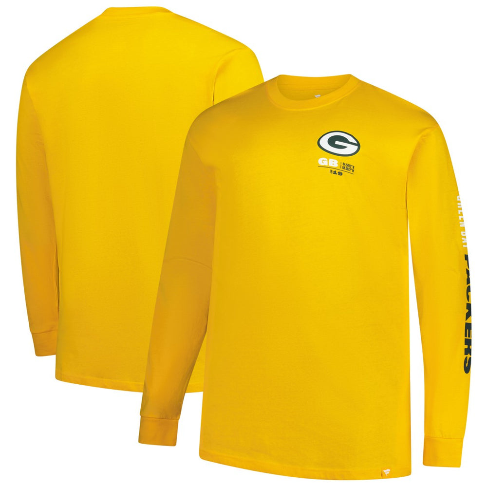 Green Bay Packers Fanatics Big & Tall Clock Management Legacy Long Sleeve T-Shirt
