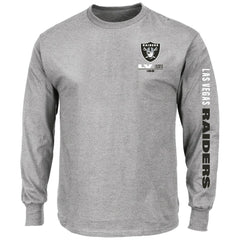 Las Vegas Raiders Fanatics Big & Tall Clock Management Legacy Long Sleeve T-Shirt