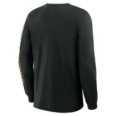 Baltimore Ravens Fanatics Big & Tall Clock Management Legacy Long Sleeve T-Shirt