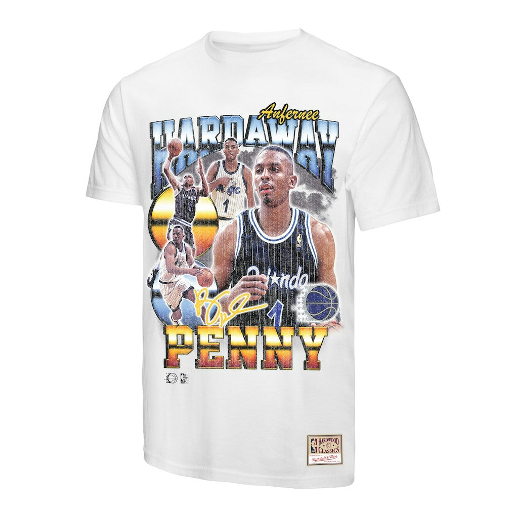 Penny Hardaway Orlando Magic Hardwood Classics Commemorative Player Collage T-Shirt On Sale