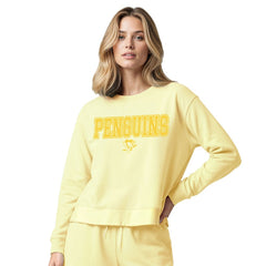 Pittsburgh Penguins Concepts Sport Women's Tonal Pullover Tri-Blend Sweatshirt Online