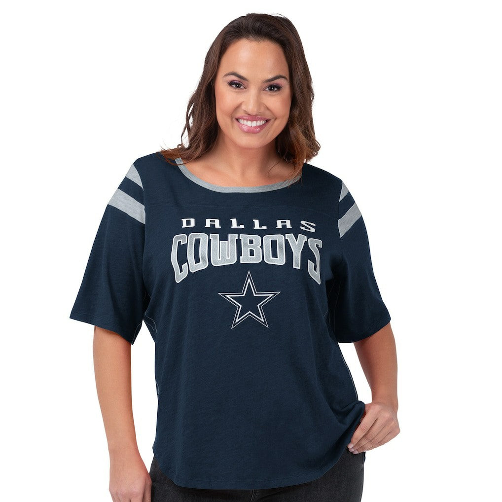 Dallas Cowboys  G-III 4Her by Carl Banks Women's Plus Size Linebacker T-Shirt