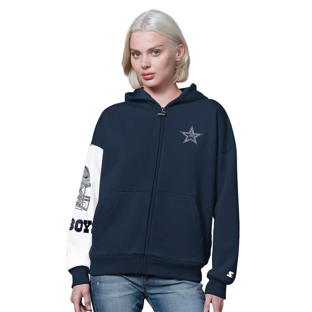 Dallas Cowboys  Starter Women's 4th Down Full-Zip Hoodie