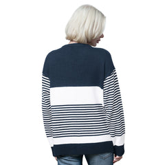 Dallas Cowboys  Starter Women's No Huddle Striped V-Neck Sweater