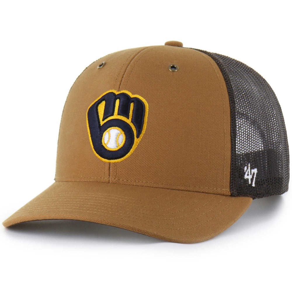 Milwaukee Brewers Carhartt x '47 Trucker Adjustable Hat | MLB US