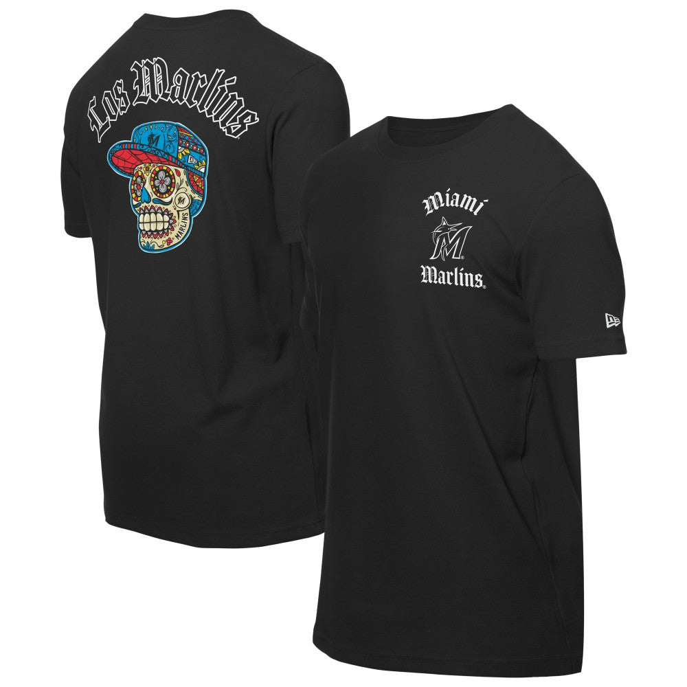 Miami Marlins New Era Sugar Skulls T-Shirt | MLB Discount