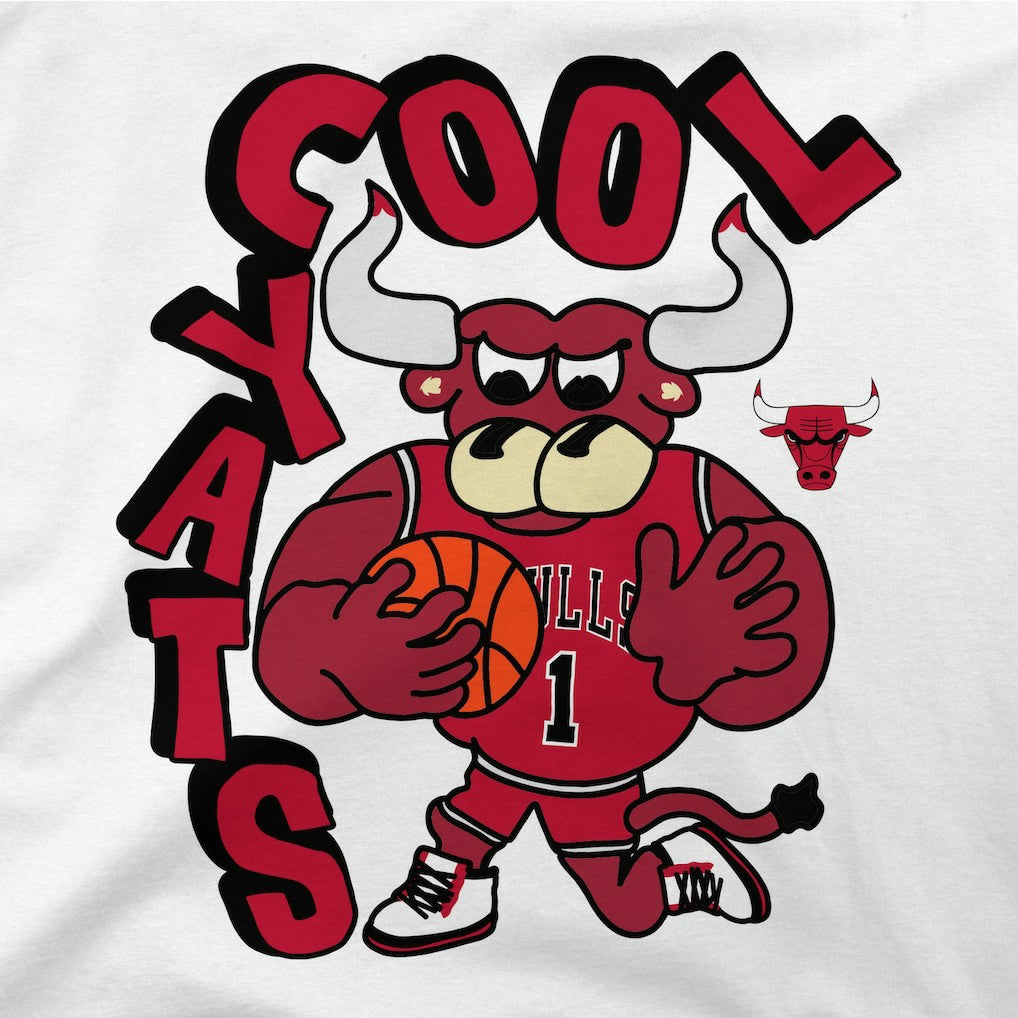 Chicago Bulls Stadium Essentials NBA x Staycool Mascot Oversized T-Shirt sale For Sale