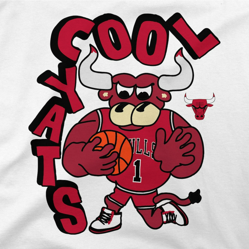 Chicago Bulls Stadium Essentials NBA x Staycool Mascot Oversized T-Shirt sale For Sale