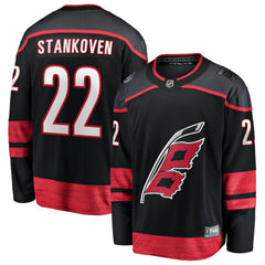 Logan Stankoven Carolina Hurricanes Fanatics Home Breakaway Jersey Discount
