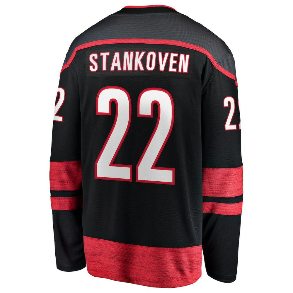 Logan Stankoven Carolina Hurricanes Fanatics Home Breakaway Jersey Discount