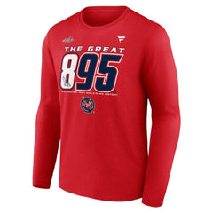 Alexander Ovechkin Washington Capitals Fanatics NHL All-Time Leading Goal Scorer The Great 895 Long Sleeve T-Shirt Sale