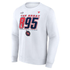 Alexander Ovechkin Washington Capitals Fanatics NHL All-Time Leading Goal Scorer The Great 895 Fleece Pullover Sweatshirt Discount
