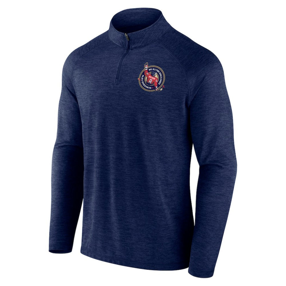 Alexander Ovechkin Washington Capitals Fanatics NHL All-Time Leading Goal Scorer GR8 895 Quarter-Zip Top Online