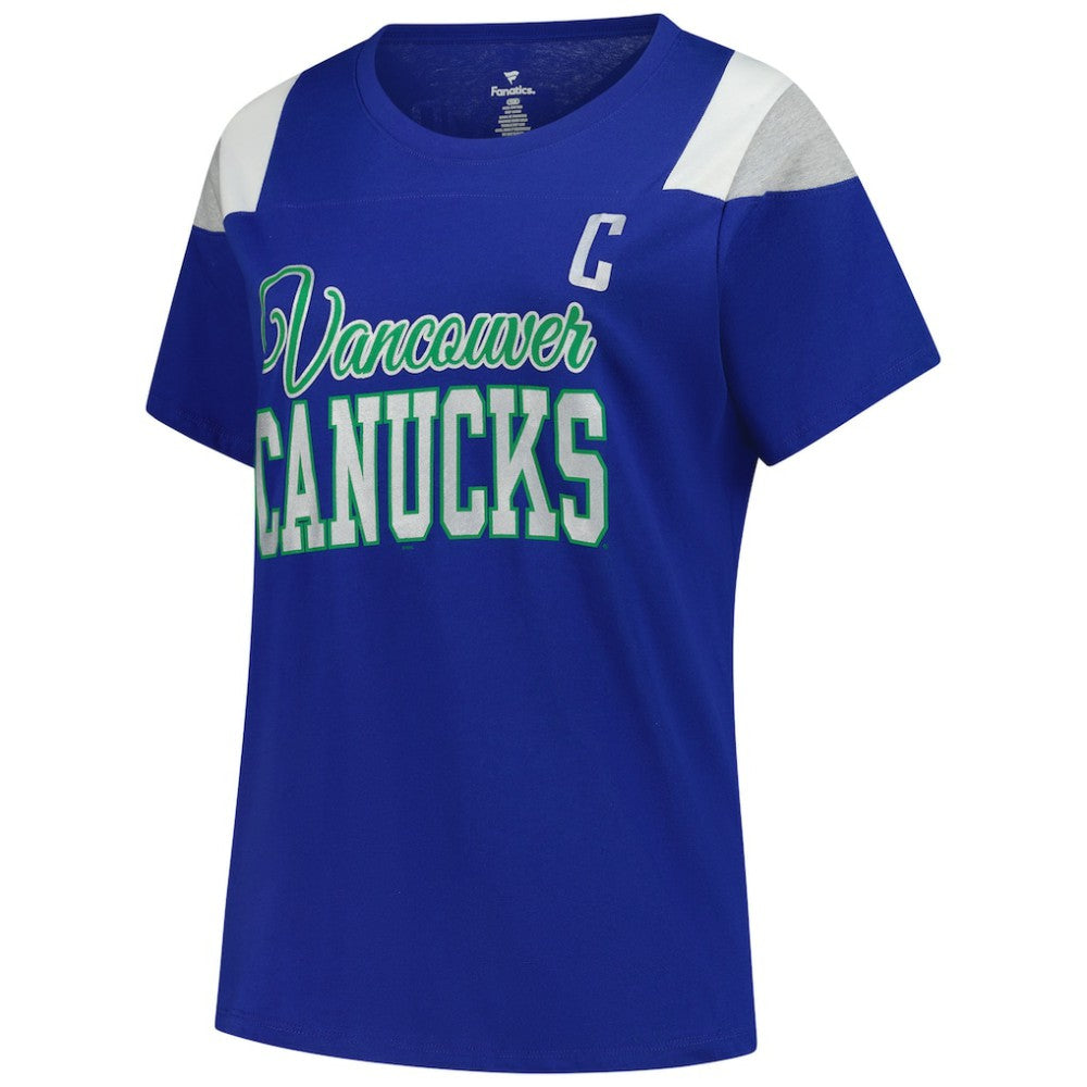Quinn Hughes Vancouver Canucks Fanatics Women's Plus Size Name & Number Scoop Neck T-Shirt On Sale