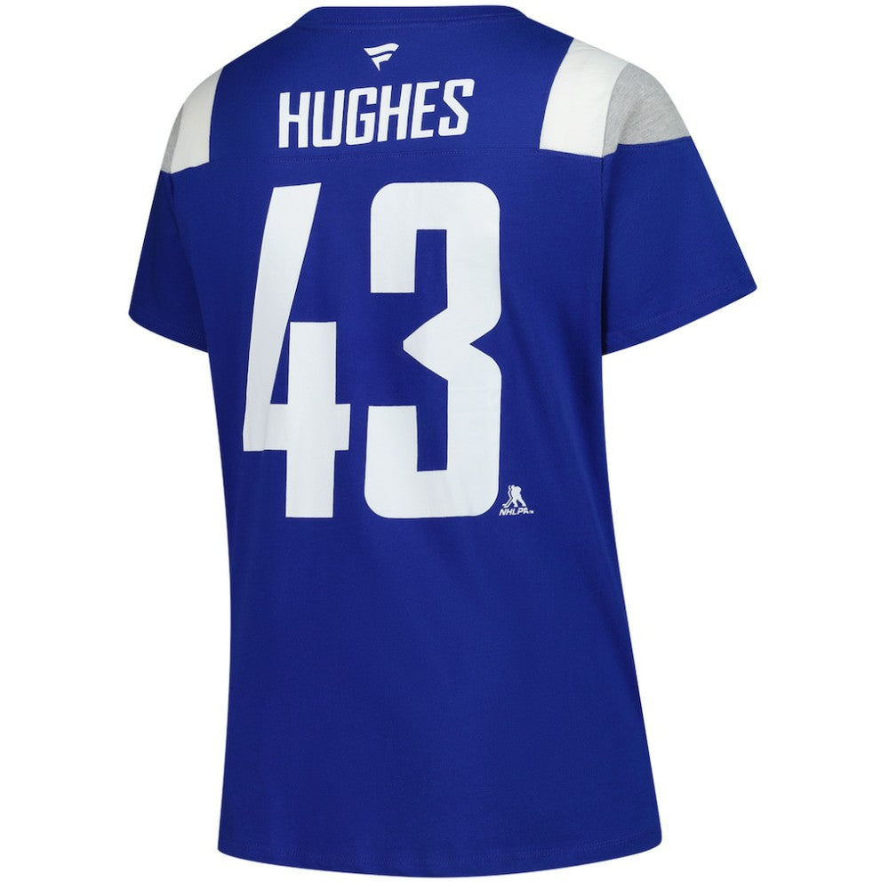 Quinn Hughes Vancouver Canucks Fanatics Women's Plus Size Name & Number Scoop Neck T-Shirt On Sale