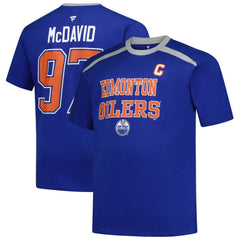 Connor McDavid Edmonton Oilers Profile Big & Tall Name & Number T-Shirt Discount