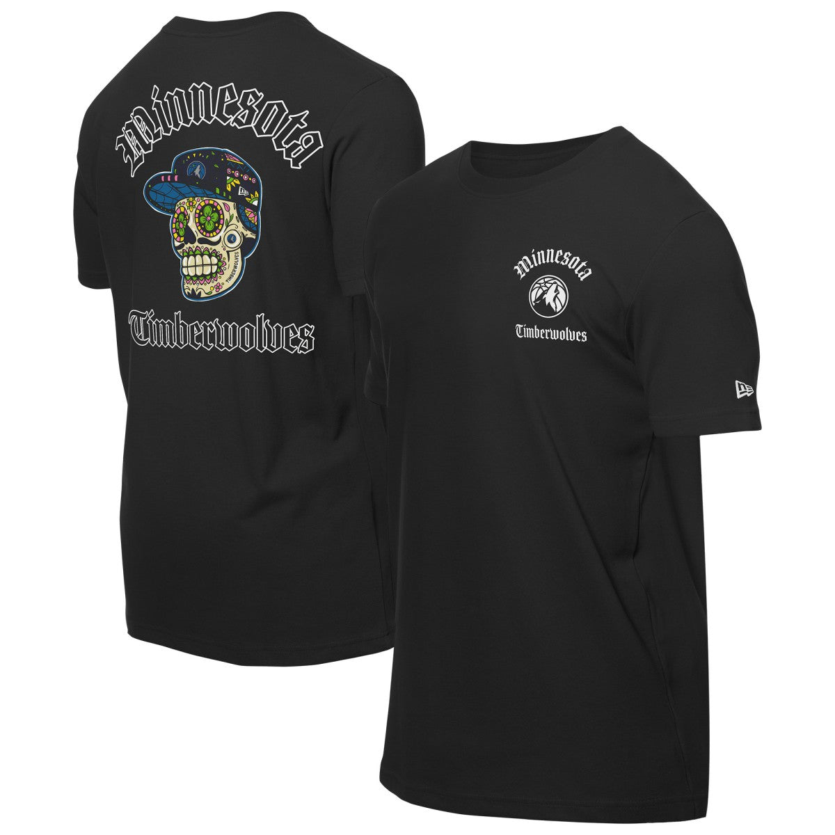 Minnesota Timberwolves Sugar Skulls T-Shirt Online