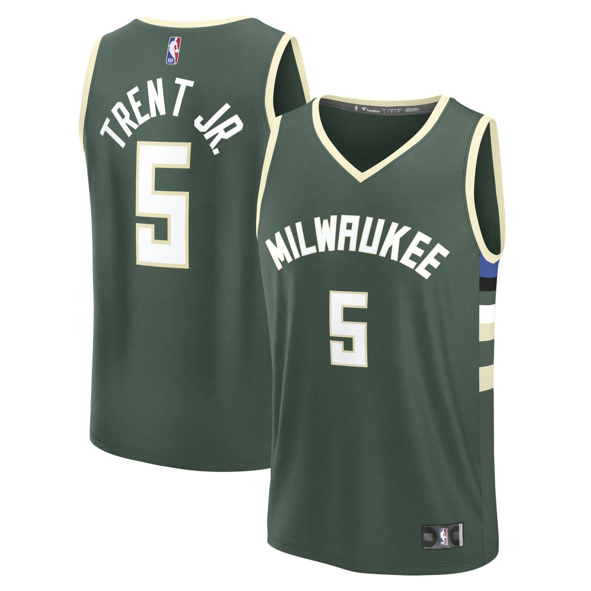 Gary Trent Jr. Milwaukee Bucks Fast Break Replica Player Jersey On Sale