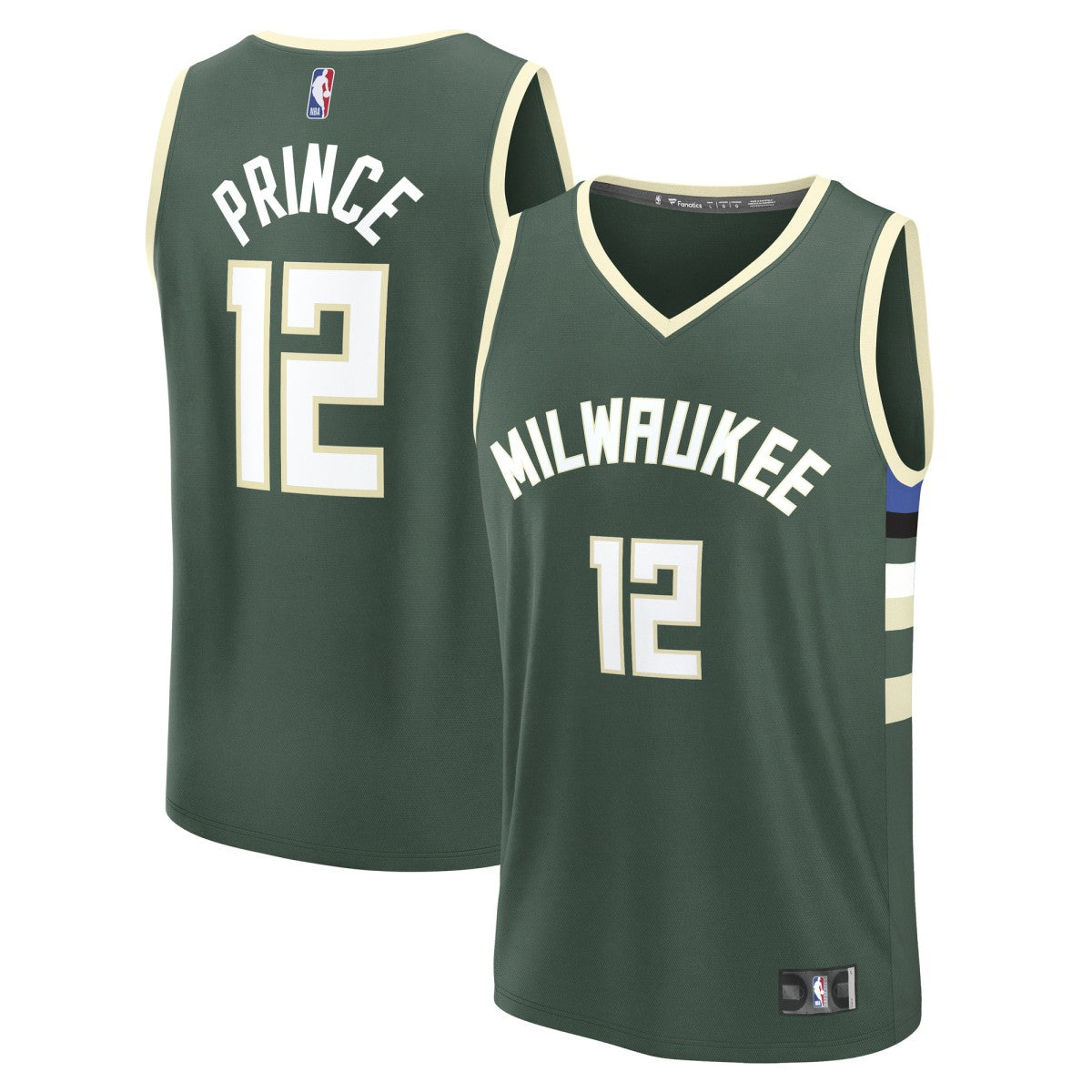 Taurean Prince Milwaukee Bucks Fast Break Replica Player Jersey For Sale