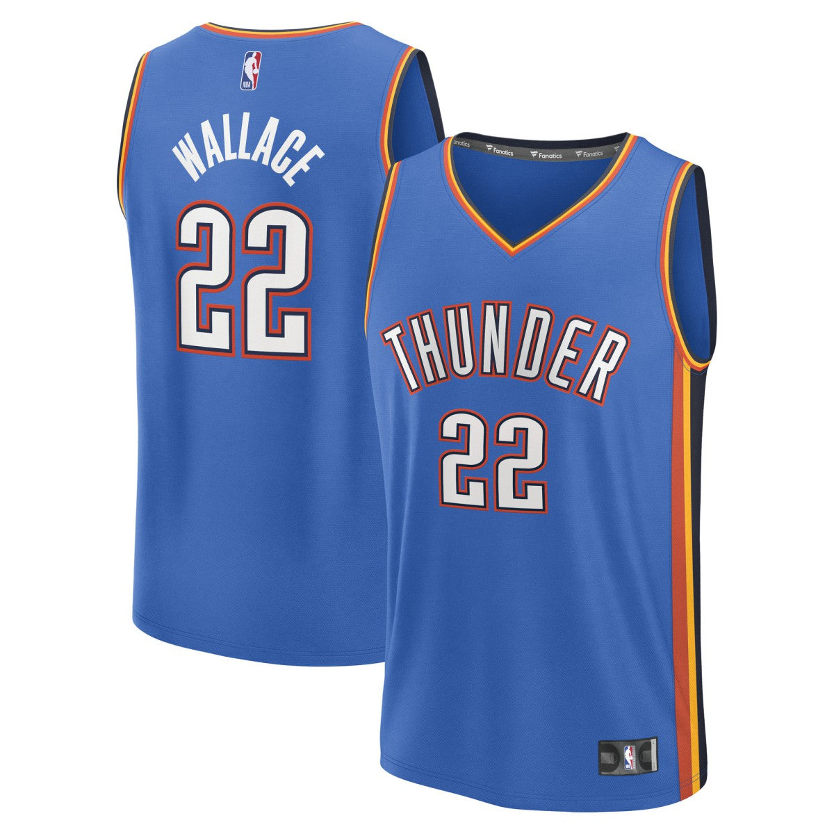 Cason Wallace Oklahoma City Thunder Fast Break Replica Player Jersey New