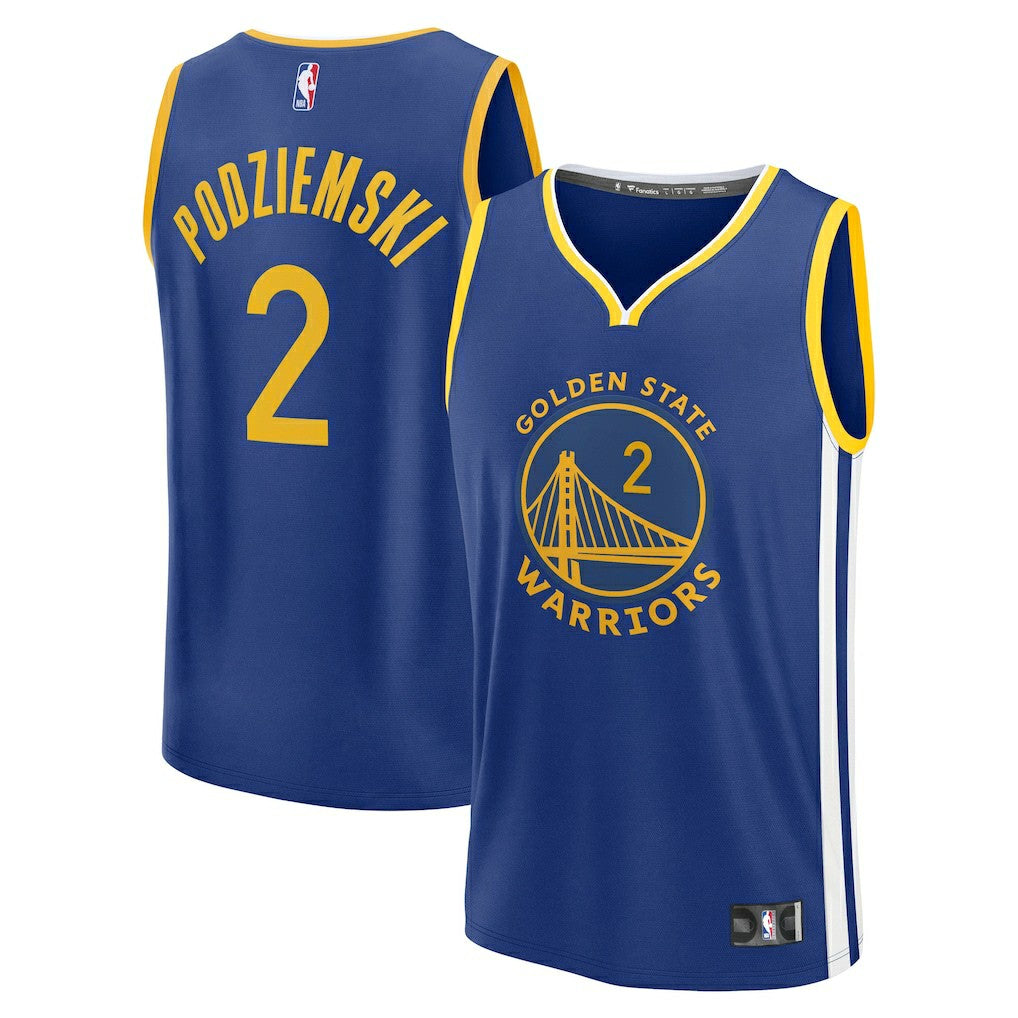 Brandin Podziemski Golden State Warriors Fast Break Replica Player Jersey sale For Sale