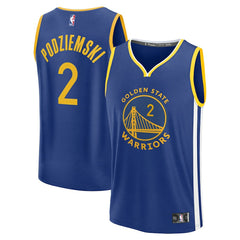 Brandin Podziemski Golden State Warriors Fast Break Replica Player Jersey sale For Sale