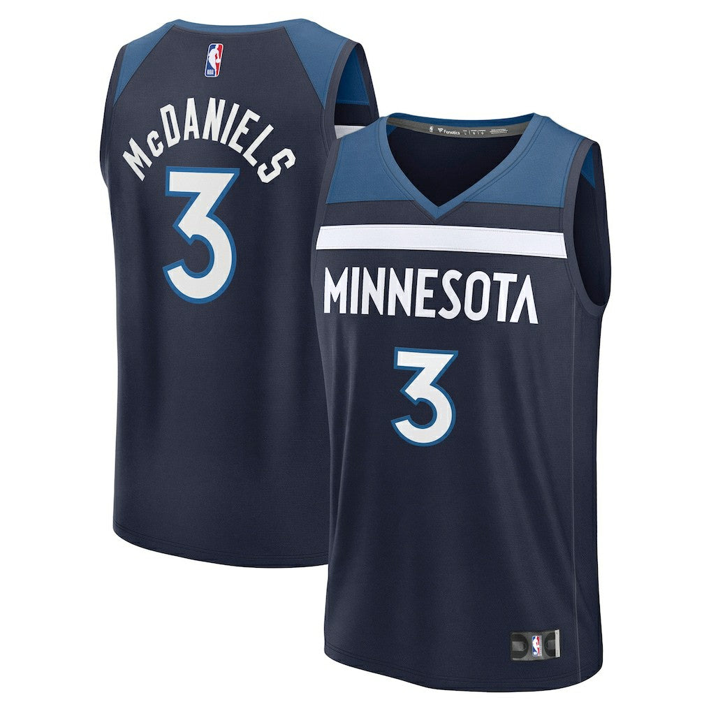 Jaden McDaniels Minnesota Timberwolves Fast Break Replica Player Jersey On Sale