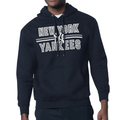 New York Yankees Starter Team Mesh Print Graphic Pullover Hoodie | MLB Discount