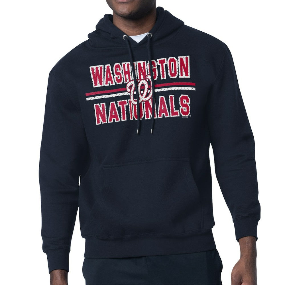 Washington Nationals Starter Team Mesh Print Graphic Pullover Hoodie | MLB Sale