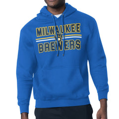 Milwaukee Brewers Starter Team Mesh Print Graphic Pullover Hoodie | MLB Near me