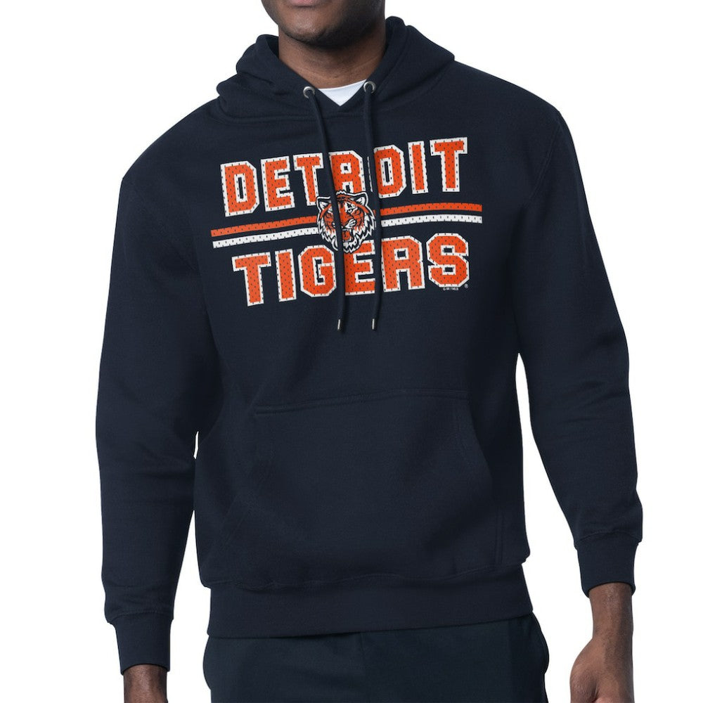 Detroit Tigers Starter Team Mesh Print Graphic Pullover Hoodie | MLB For sale
