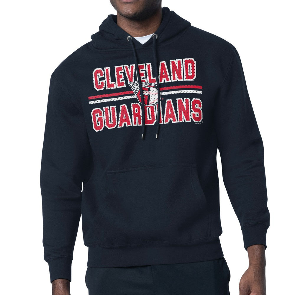 Cleveland Guardians Starter Team Mesh Print Graphic Pullover Hoodie | MLB Shop