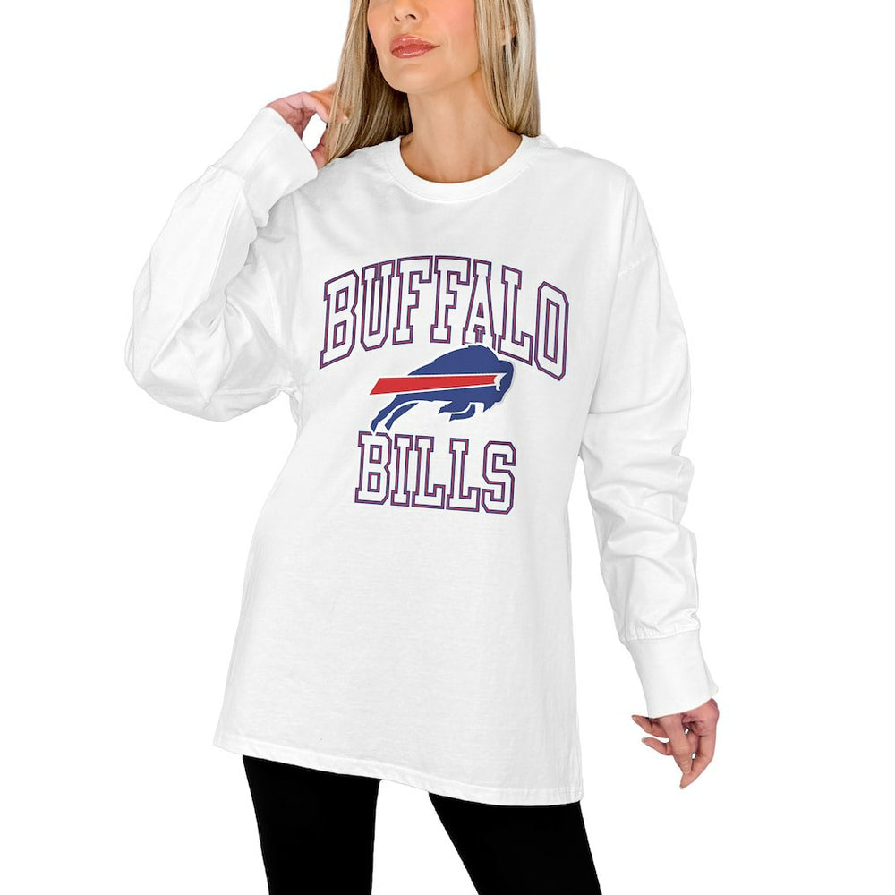 Buffalo Bills  Gameday Couture Women's Mind Games Oversized Long Sleeve T-Shirt