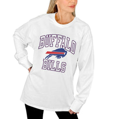Buffalo Bills  Gameday Couture Women's Mind Games Oversized Long Sleeve T-Shirt