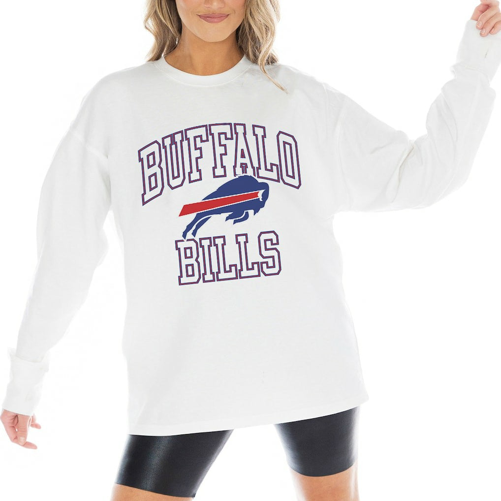 Buffalo Bills  Gameday Couture Women's Mind Games Oversized Long Sleeve T-Shirt