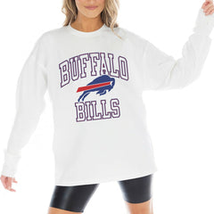 Buffalo Bills  Gameday Couture Women's Mind Games Oversized Long Sleeve T-Shirt